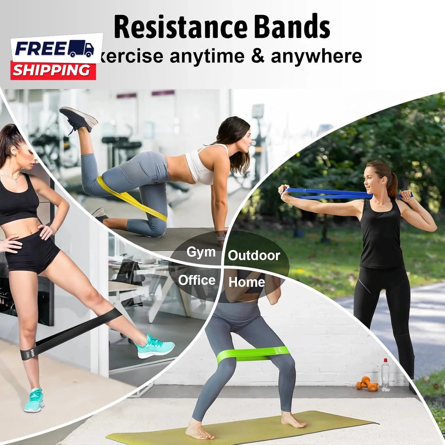 5 Pack Resistance Bands Set