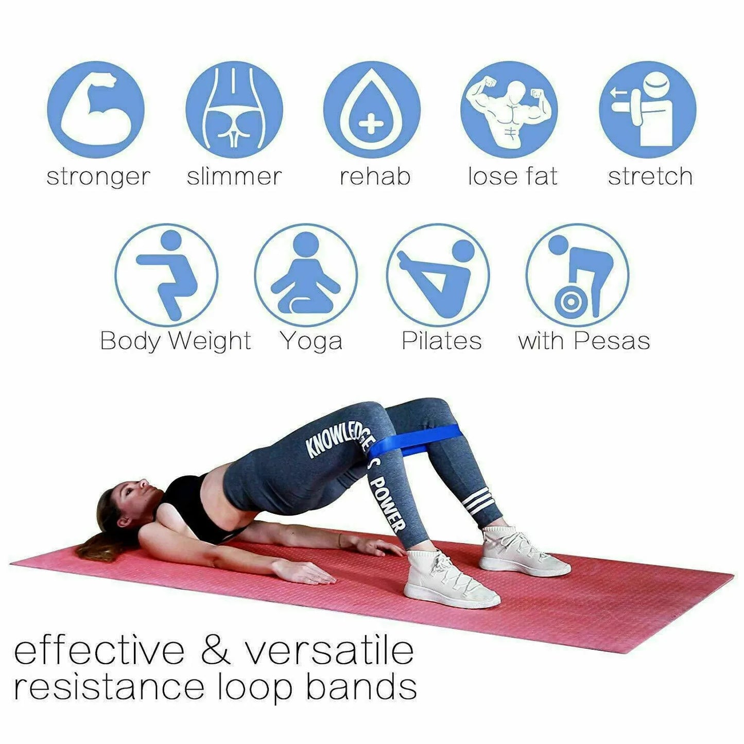 5 Pack Resistance Bands Set
